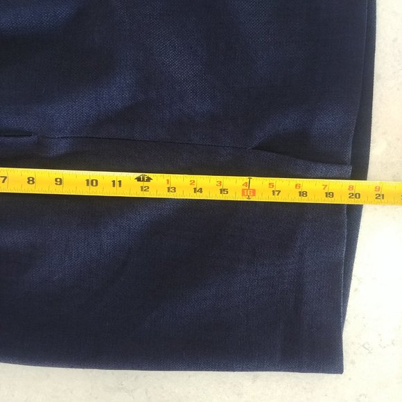 Vintage Herman Geist mod navy blue little skirt suit navy blue size 8 - Picture 14 of 16